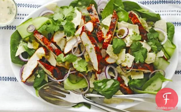 Salada de frango indiano