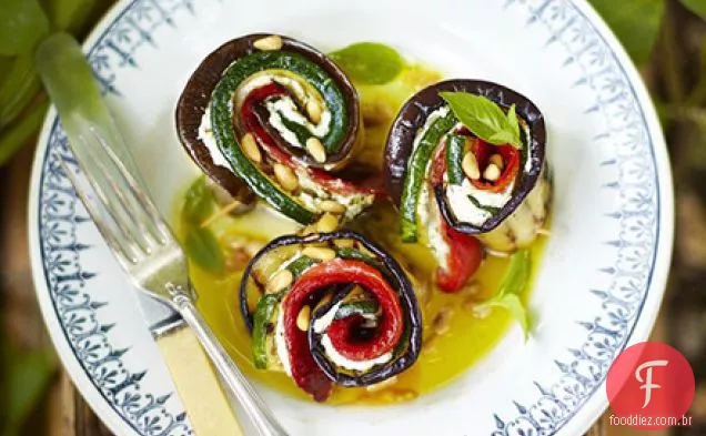 Verão vegetal roll-ups