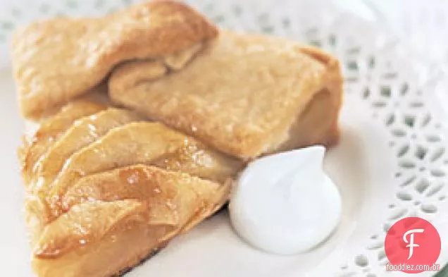 Crostata de maçã com gengibre cristalizado