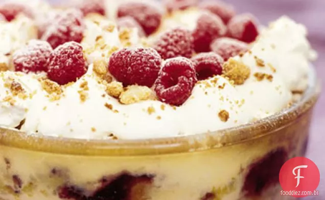 Framboesa assada e ninharia bramble com Drambuie