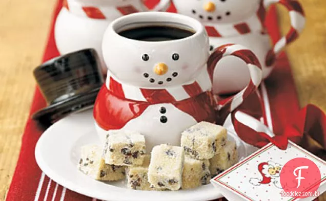 Biscoitos Amanteigados Com Açúcar De Chocolate E Cereja