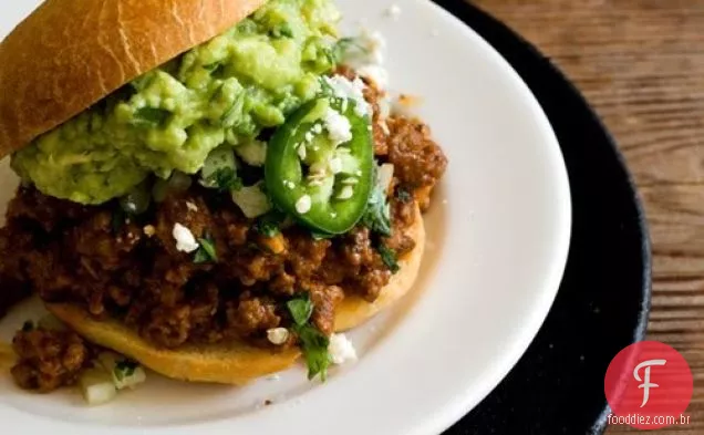 Tex-Mex desleixado Joe sanduíche