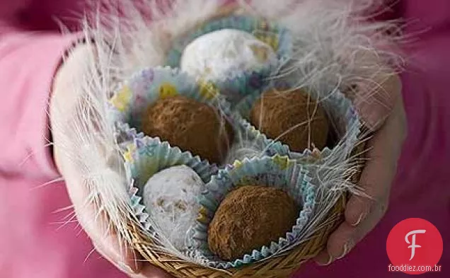 Trufas de biscoito de Chocolate