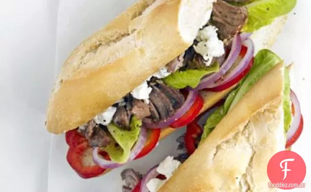 Baguete de cordeiro Grego