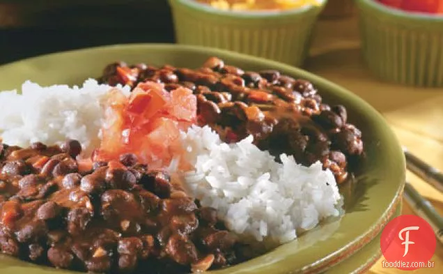Feijão preto e arroz