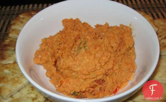 Hummus De Pimenta Vermelha Assada