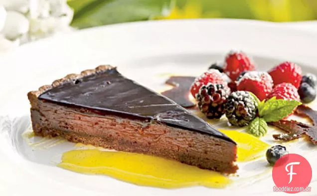 Torta De Chocolate Waialua com crosta de zibelina