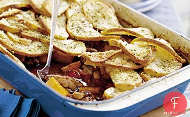 Torta italiana de frango e butternut