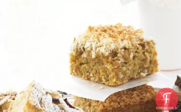 Fatias de cenoura de coco