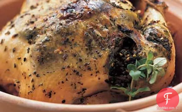 Frango Assado Com Erva-Limão