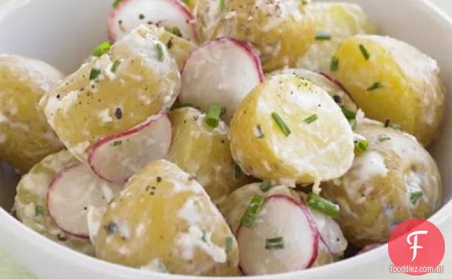 Salada real Jersey com creme de rábano