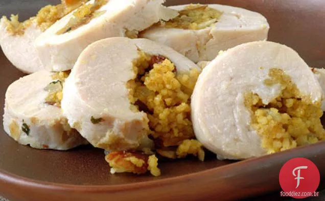 Cuscuz Com Curry-Frango Recheado