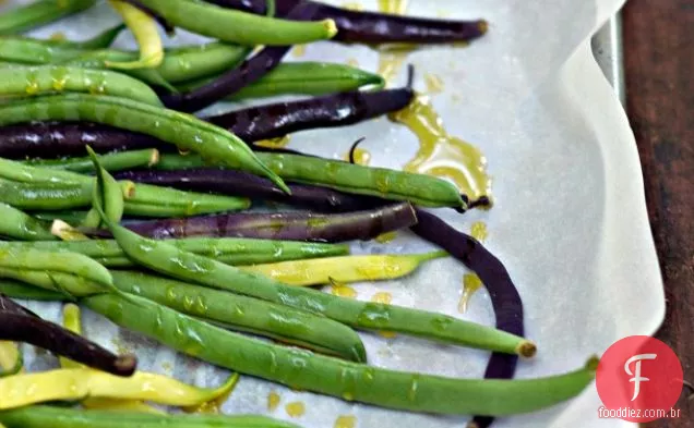 Feijão Verde Assado Com Bagna Cauda