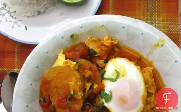Sudado o Sudao De Huevo (guisado de ovos ao estilo Colombiano)