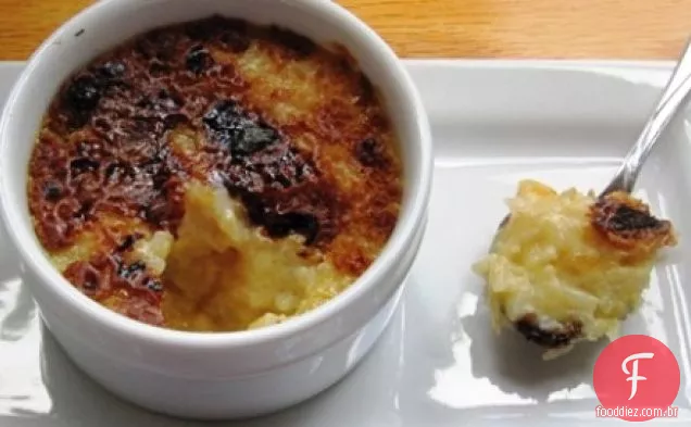 Pudim De Arroz De Coco Brulee