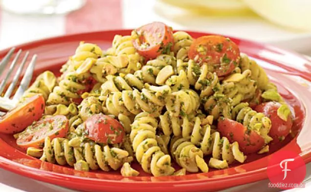Fusilli com pistache Pesto