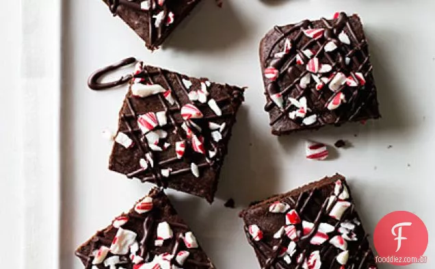 Chocolate Escuro Hortelã-Pimenta Brownies