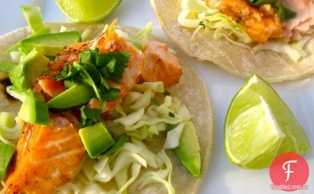 Tacos De Salmão Simples
