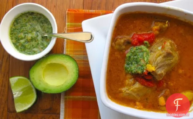Sango o Cus-Cus (sopa de porco, batata e canjica)