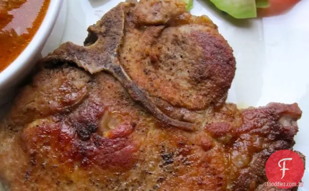 Costeletas de porco ao estilo colombiano (Chuletas de Cerdo)