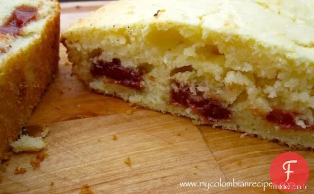 Torta de Quesito con Bocadillo (queijo fresco colombiano e Bolo De Pasta De Goiaba)