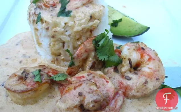 Camarones con Salsa de Anis (camarão com molho de anis)