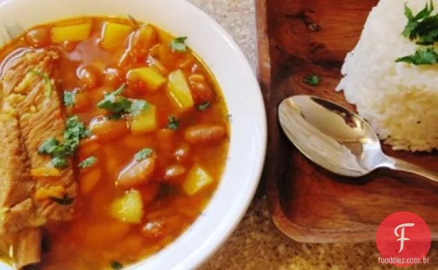 Canary Bean Soup (Sopa de Frijoles Canarios)