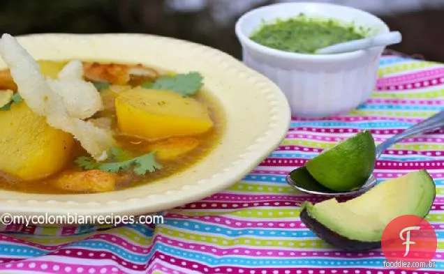 Sopa de Carantantas (sopa de bolinhos de milho)
