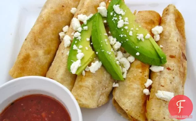 Taquitos o Flautas de Pollo (frango Taquitos ou Flautas)