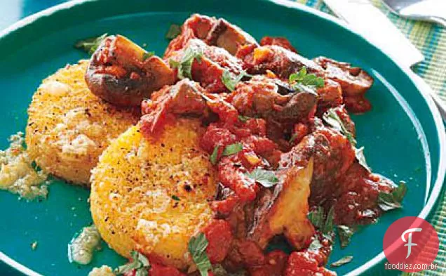 Ragu de cogumelos com Polenta