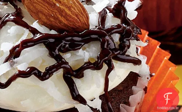 Cobertura De Creme De Manteiga De Coco-Marshmallow