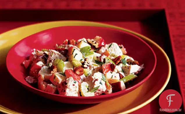 Salada De Frango De Três Maçãs