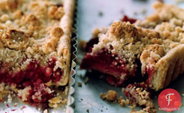 Torta De Crumble De Framboesa