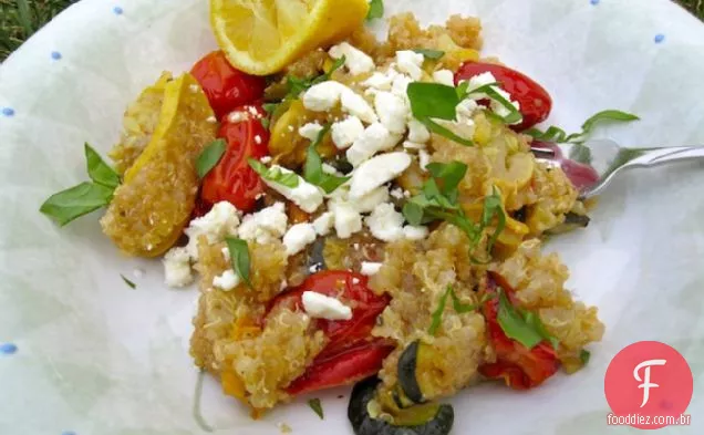Quinoa con Vegetales Asados (Quinoa com legumes assados)
