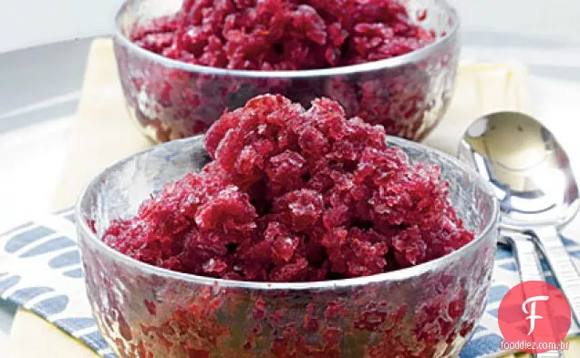 Cherry-Merlot Granita