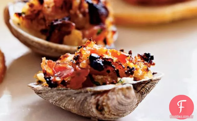 Amêijoas cassino com Pancetta