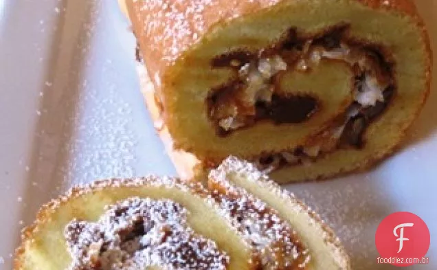 Dulce De Leche e Coconut Roll (Pionono de Arequipe y Coco)