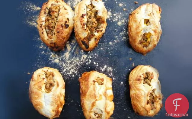 Puffs salgados para a noite da fogueira
