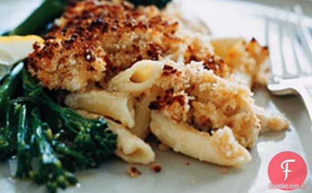 Massa e gratinado de frango