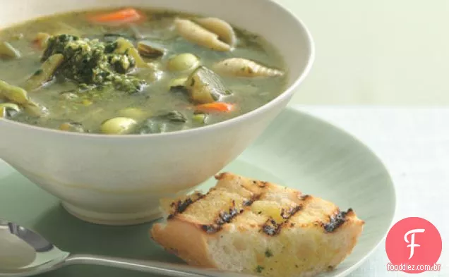 Sopa de legumes Provençal (Soupe au Pistou)