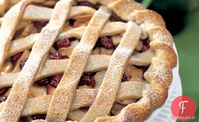 Torta de maçã e cereja seca