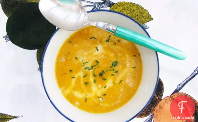5: 2 Dieta-cenoura, alho-poró e sopa de sementes de mostarda