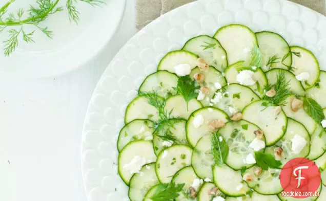 Receita De Salada De Carpaccio De Pepino E Abobrinha