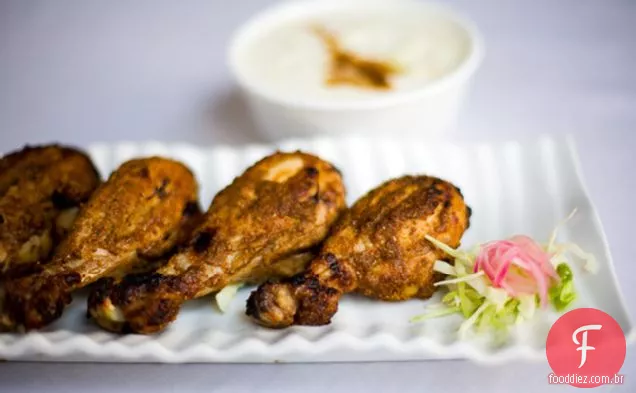 Frango Tandoori Com Pepino Raita