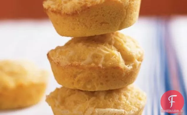 Parmesão-Muffins De Pão De Milho