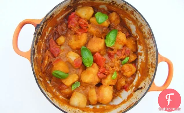 5: 2 dieta-estilo Marroquino batata assar = 233 calorias