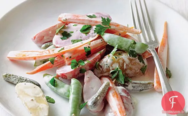Salada De Legumes do bebê com Cornichons