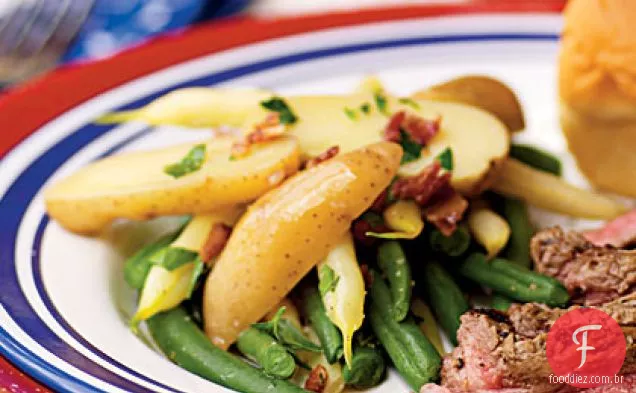 Salada De Feijão Verde marinado e batata