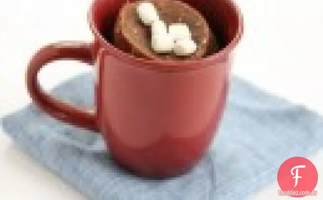 Bolo quente da caneca do chocolate
