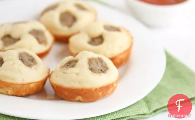 Salsicha Panqueca Copos